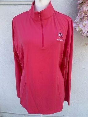 Pebble Beach Women's Raspberry Half-Zip Pullover